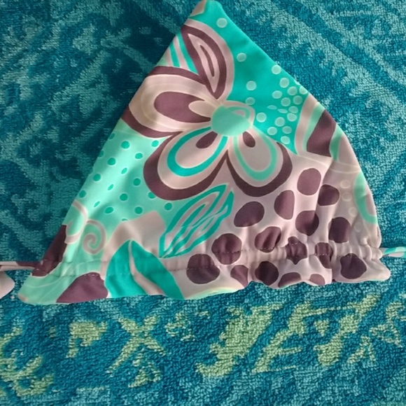 Blue Brazil string bikini - Picture 2 of 4